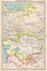 CENTRAL ASIA. Russia Kazak Turkmen Uzbek Kirgiz Tadzhik. BARTHOLOMEW 1952 map