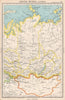 ASIATIC RUSSIA, CENTRAL. Siberia Krasnoyarsk Irkutsk Tomsk Yakutsk 1952 map