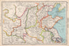 NORTH CHINA. Shandong Hopeh Shansi Kiangsu Shensi. BARTHOLOMEW 1952 old map