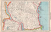 TANGANYIKA. South Tanzania. Zanzibar Protectorate. BARTHOLOMEW 1952 old map