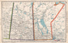 SASKATCHEWAN & MANITOBA. provinces. Canada. Railways. BARTHOLOMEW 1952 old map