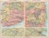IRELAND SW & EAST. Cork & Killarney; Dublin & Wicklow. BARTHOLOMEW 1898 map