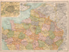 FRANCE NORTH & PARIS. inset Paris showing fortifications. BARTHOLOMEW 1898 map