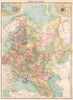 RUSSIA IN EUROPE. Inset St. Petersburg; Moscow Москва. BARTHOLOMEW 1898 map
