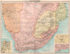 SOUTHERN AFRICA.South Africa Bechuanaland Orange Free State.BARTHOLOMEW 1898 map
