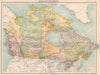 DOMINION OF CANADA.MacKenzie Athabasca Keewatin Assiniboia.BARTHOLOMEW 1898 map