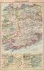 IRELAND SOUTH-WEST. Cork Limerick & Kerry; inset Killarney; Cork 1924 old map