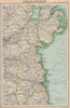 IRELAND EAST COAST. Dublin Meath Louth Down Armagh Monaghan Kildare 1924 map