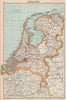 NETHERLANDS. Holland. General map. BARTHOLOMEW 1924 old antique plan chart