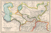 CENTRAL ASIA. Turkistan, Khiva, and Bukhara. BARTHOLOMEW 1924 old antique map