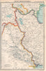IRAQ/MESOPOTAMIA. Unresolved border with Arabia. Tigris & Euphrates 1924 map