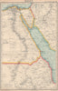 EGYPT. + Nile valley. BARTHOLOMEW 1924 old antique vintage map plan chart