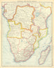 CENTRAL AND SOUTH AFRICA.Belgian Congo Tangyanika Territory Rhodesia &c 1924 map