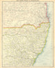 AUSTRALIA EAST COAST. New South Wales and Queensland. Sydney Brisbane 1924 map