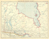 CANADA. Manitoba and Northern Ontario. Hudson Bay. BARTHOLOMEW 1924 old map