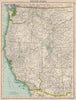 PACIFIC USA. Western States. BARTHOLOMEW 1924 old antique map plan chart