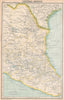 MEXICO. Central Mexico showing states. BARTHOLOMEW 1924 old antique map chart