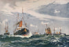 ROYAL NAVY. Steam Training Squadron 1900. Minerva St. George Cambrian Juno 1901