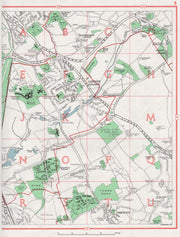 LONDON COLNEY. St Albans Shenley Tyttenhanger Green Colney Heath. Herts 1964 map