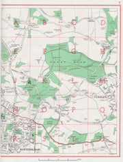 POTTERS BAR. Cuffley Northaw Great Wood Newgate Street. HERTFORDSHIRE 1964 map