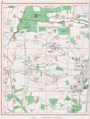 CHESHUNT.Hammond Street Flamstead End Goff's Oak Cuffley.HERTFORDSHIRE 1964 map
