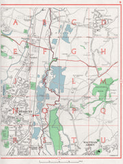 CHESHUNT. Waltham Abbey Waltham Cross Wormley Turnford Lower Nazeing 1964 map
