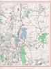 CHESHUNT. Waltham Abbey Waltham Cross Wormley Turnford Lower Nazeing 1964 map