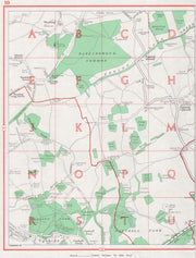 ESSEX. Nazeing Copthall Park Epping Green Upshire Waltham Abbey 1964 old map