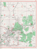 EPPING. North Weald Bassett Thornwood Common. Essex 1964 old vintage map chart