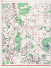 WATFORD EAST. Bushey Oxhey Radlett Merry Hill Heath Aldenham Letchmore 1964 map