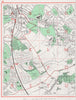 BUSHEY. Watford Oxhey Carpenders Park Watford Heath Merry Hill. Herts 1964 map