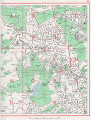 NORTHWOOD. Eastcote Bastbury South Oxhey Ruislip 1964 old vintage map chart