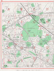 PINNER. Hatch End Harrow Garden Village Nower Hill Headstone 1964 old map