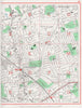 HARROW. Stanmore Harrow Weald Wealdstone Kenton 1964 old vintage map chart