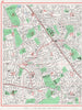LONDON. Queensbury Edgware Kingsbury Green Little Stanmore Burnt Oak 1964 map