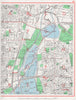 WALTHAMSTOW TOTTENHAM. Higham Hill Upper Edmonton Tottenham Hale 1964 old map