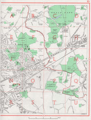 HAROLD WOOD. Noak Hill Harold Hill S Weald Harold Park Romford Brook St 1964 map