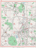UXBRIDGE.Denham Iver Heath Cowley Pield Heath Uxbridge Moor.Bucks MIDDX 1964 map