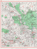 HAMPSTEAD. Childs Hill West Hampstead Belsize Park Hampstead Heath 1964 map