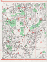 HORNCHURCH. Romford Dagenham Rush Green Elm Park Harrow Lodge Park 1964 map