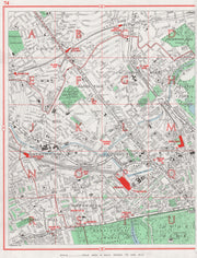 PADDINGTON.Kilburn Maida Vale/Hill St Johns Wood Bayswater Notting Hill 1964 map