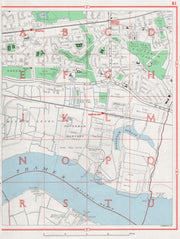 DAGENHAM. Dagenham Marshes Dock Becontree Thamesmead Halfway Reach 1964 map