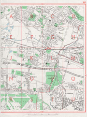 HAYES. Heathrow Southall Sipson Harlington Cranford. Pre-A312/A408 1964 map