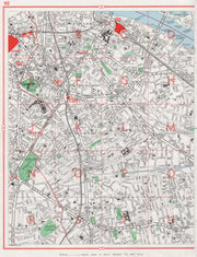 CAMBERWELL. Southwark Bermondsey Walworth Kennington. Surrey canal 1964 map