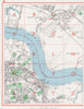ERITH.Rainham/Hornchurch Marshes Northumberland Heath Belvedere.Pre-A13 1964 map
