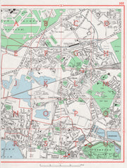 FELTHAM. Ashford East Bedfont Sunbury Common Heathrow Kempton Park 1964 map