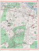 PUTNEY. Putney Heath Barnes/Wimbledon Common Roehampton Southfields 1964 map