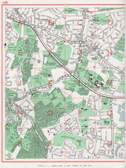 SIDCUP. Chislehurst Longlands St Paul's Cray Scadbury Park 1964 old map