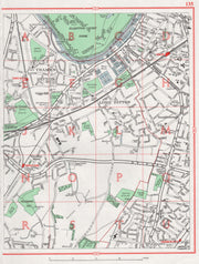 SURBITON. Thames Ditton Long Ditton Giggs Hill Hinchley Wood Hook 1964 old map