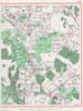 BROMLEY COMMON. Bickley Southborough Locksbottom Keston Mark 1964 old map